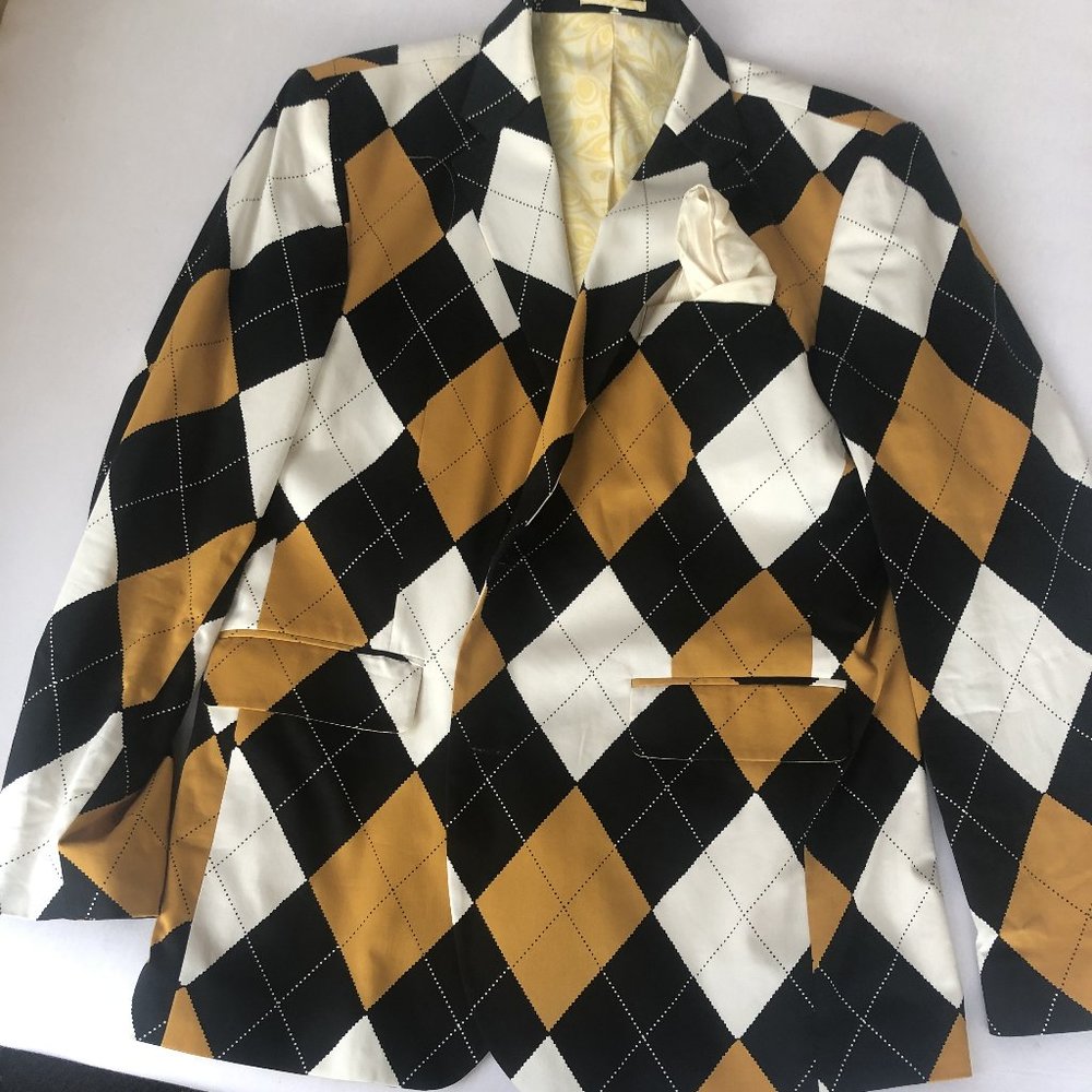 LOUDMOUTH Black and Gold 44 LONG JACKET